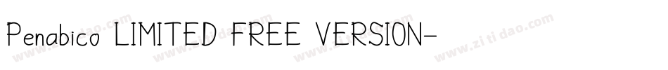 Penabico LIMITED FREE VERSION字体转换